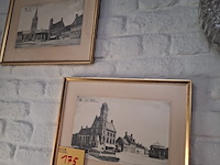 Lot 175 - kaders met oude foto’s. 2 stuks - afbeelding 1 van  1