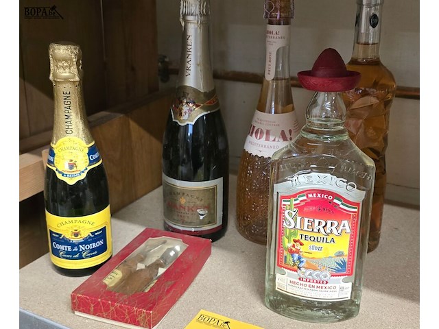 Lot 175 - lot alcoholische dranken wo champagne 8 flessen - afbeelding 2 van  2