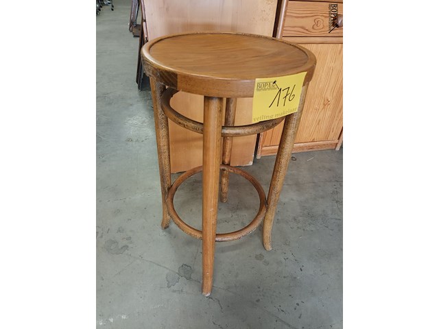 Lot 176 - houten barkruk - afbeelding 2 van  3