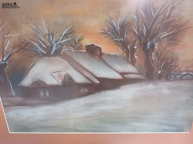 Lot 176 - kader sneeuwlandschap - afbeelding 2 van  4