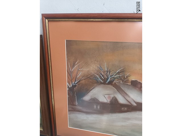 Lot 176 - kader sneeuwlandschap - afbeelding 4 van  4