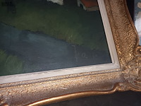 Lot 176 - schilderij huis en beek - afbeelding 3 van  3