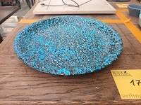Lot 176 - sierbord blauw/zwart - afbeelding 2 van  2