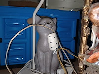 Lot 177 - antieke lampedaire. 5 stuks - afbeelding 5 van  5