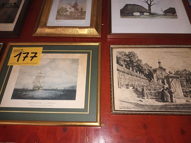 Lot 177 - kaders. 16 stuks - afbeelding 4 van  8