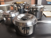 Lot 177 - kookpotten en steelpannen. 4 stuks - afbeelding 2 van  4
