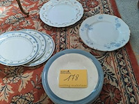 Lot 178 - lot vintage borden blauwe kleur - afbeelding 1 van  4