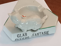 Lot 179 - asbak met kat - afbeelding 3 van  4
