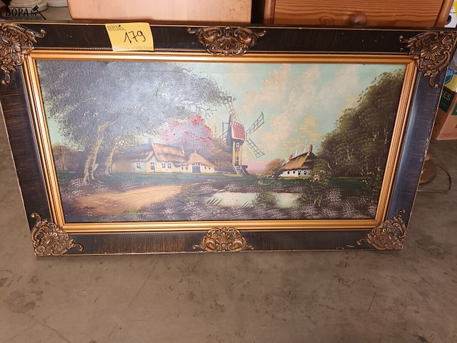 Lot 179 - schilderij molen - afbeelding 1 van  3