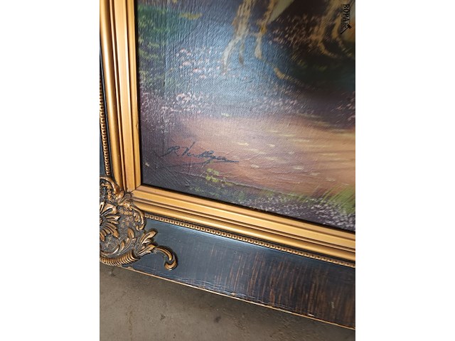 Lot 179 - schilderij molen - afbeelding 2 van  3