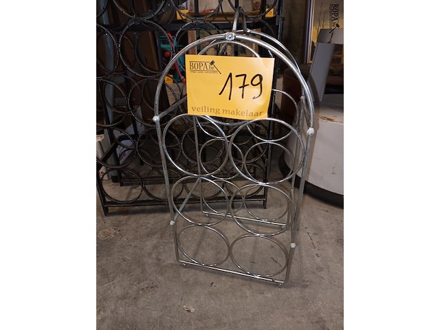 Lot 179 - wijnrek. 2 stuks - afbeelding 2 van  4