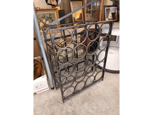 Lot 179 - wijnrek. 2 stuks - afbeelding 3 van  4