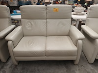 Lot 18 - 2- zit lederen zetel