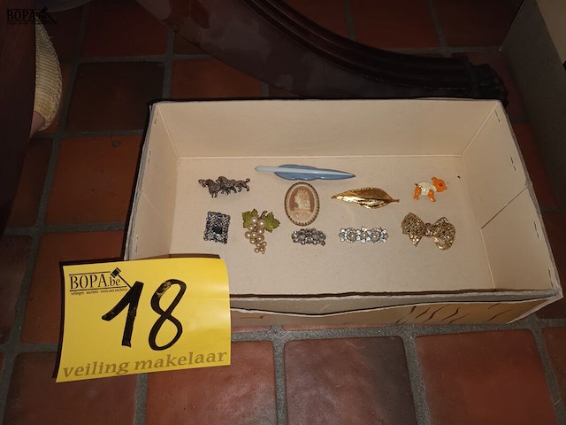 Lot 18 - broches. 10 stuks - afbeelding 1 van  3