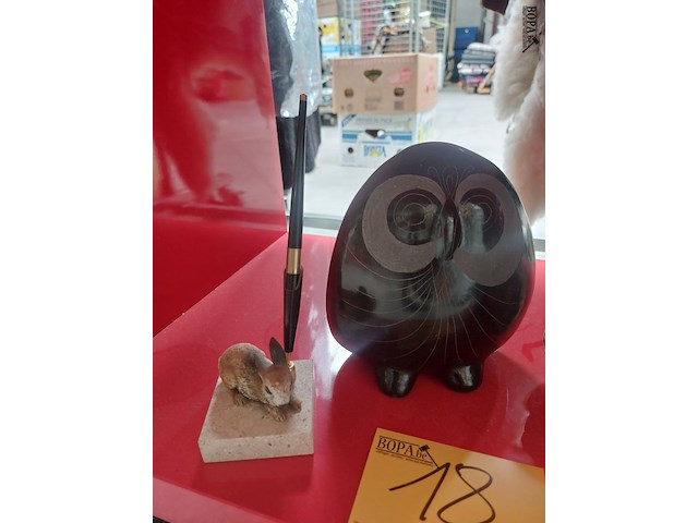 Lot 18 - decoratie dieren, 5 stuks - afbeelding 2 van  3