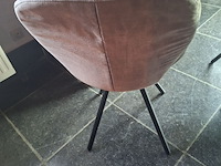 Lot 18 - ronde tafel met 4 stoelen - afbeelding 4 van  5