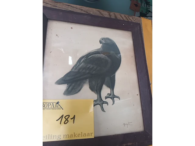 Lot 181 - kader vogel - afbeelding 2 van  4