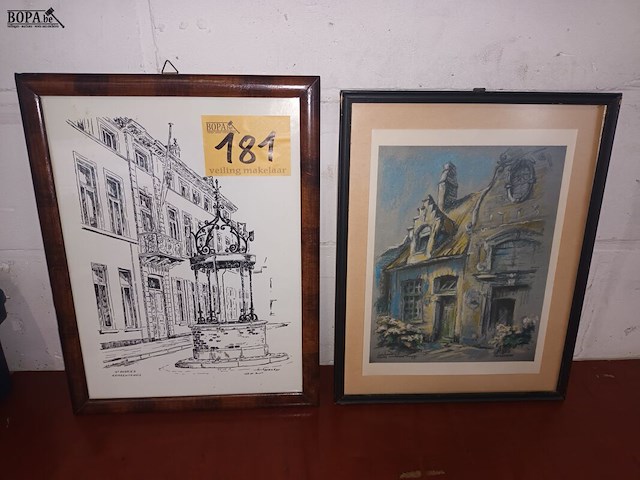 Lot 181 - kaders. 2 stuks - afbeelding 1 van  3