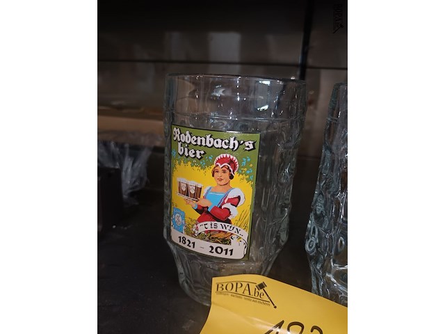 Lot 183 - bierglas rodenbach. 2 stuks - afbeelding 2 van  3