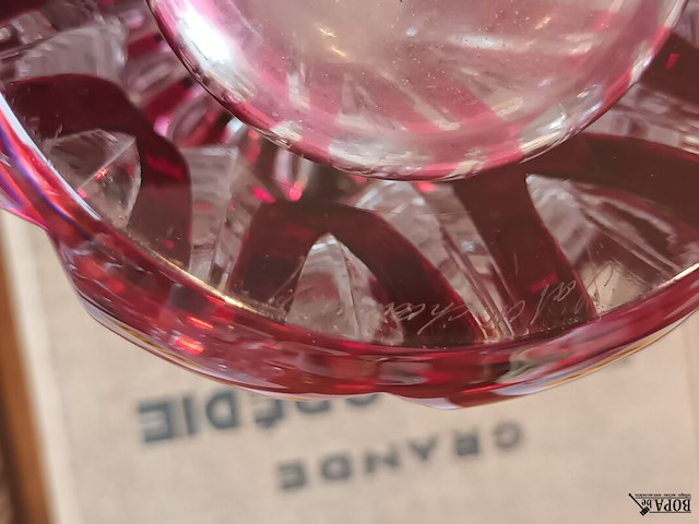Lot 183 - kristallen vaas val-saint-lambert - afbeelding 4 van  4