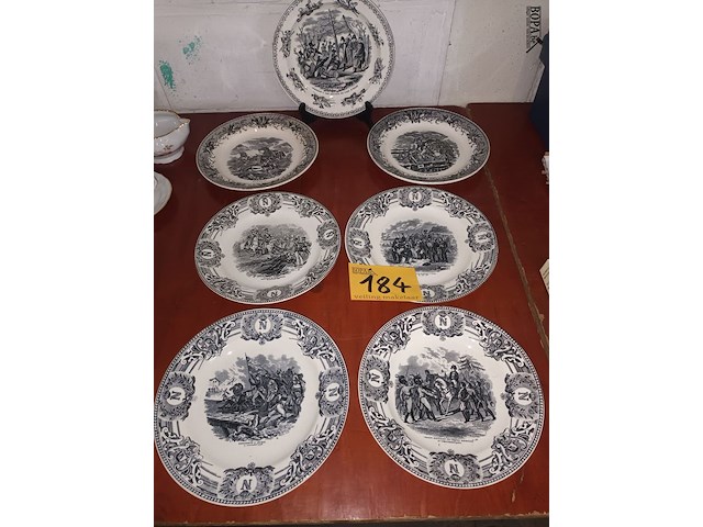 Lot 184 - napoleon sierborden. 7 stuks - afbeelding 1 van  5