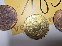 Lot 185 - belgische gemeentepennings 25 frank 7 stuks - afbeelding 2 van  5