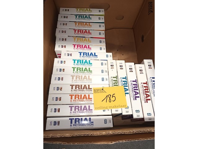 Lot 185 - dvd box trial & retribution. 19 stuks - afbeelding 1 van  2