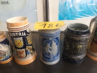 Lot 186 - bierpotten. 8 stuks - afbeelding 4 van  6