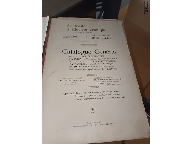 Lot 186 - oude boeken over elektriciteit. 8 stuks - afbeelding 4 van  7