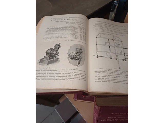 Lot 186 - oude boeken over elektriciteit. 8 stuks - afbeelding 5 van  7