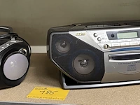 Lot 186 - radio's konig en sanyo - 2 stuks