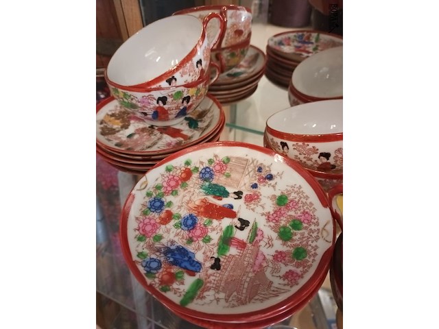 Lot 187 - oosters koffieservies. 26 stuks - afbeelding 2 van  4