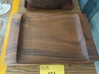 Lot 187 - vintage houten schalen. 3 stuks - afbeelding 3 van  4