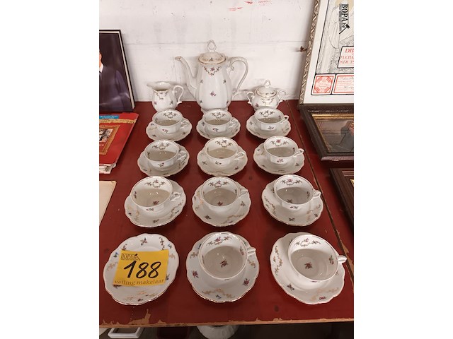 Lot 188 - koffieservies. 26 stuks - afbeelding 1 van  6