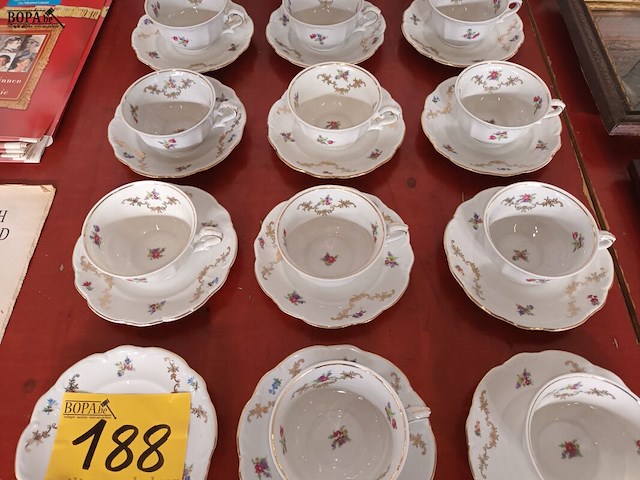 Lot 188 - koffieservies. 26 stuks - afbeelding 3 van  6
