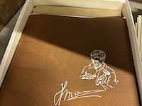 Lot 188 - lot reproductie kunstwerken + cartoonaffiches - afbeelding 2 van  9