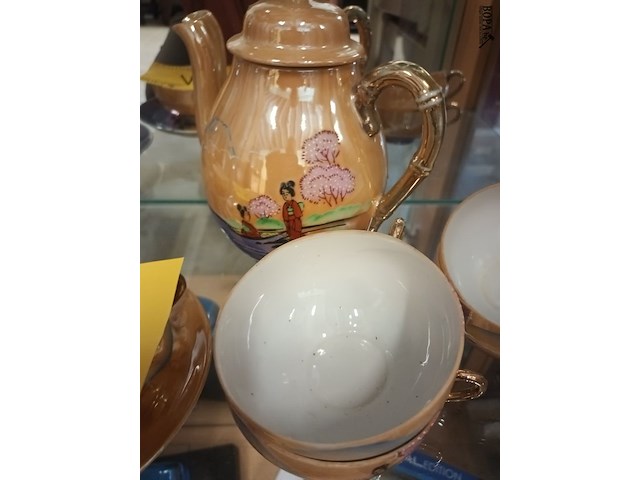 Lot 188 - oosters koffieservies. 15 stuks - afbeelding 2 van  3