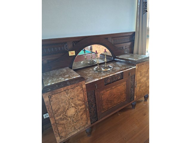 Lot 189 - art deco kast met spiegel - afbeelding 1 van  1