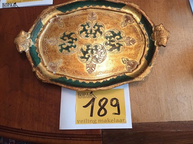Lot 189 - italiaanse vergulde sierschaal - afbeelding 1 van  3