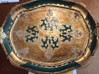 Lot 189 - italiaanse vergulde sierschaal - afbeelding 2 van  3