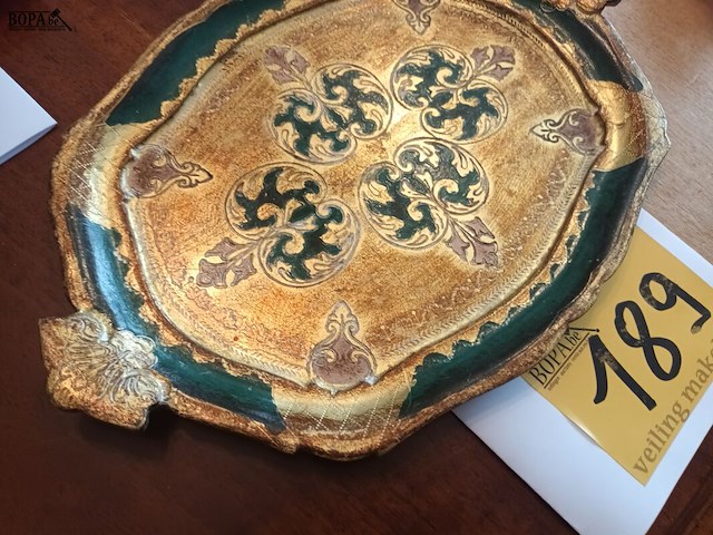 Lot 189 - italiaanse vergulde sierschaal - afbeelding 3 van  3