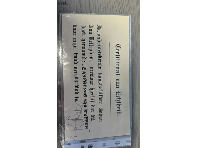 Lot 189 - schilderij ekspressie van koppen get jvb - afbeelding 4 van  7