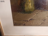 Lot 189 - schilderij open haard - afbeelding 2 van  3