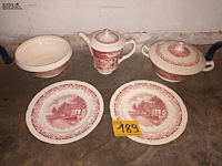 Lot 189 - servies boerenhoeve. 5 stuks - afbeelding 1 van  4