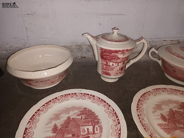 Lot 189 - servies boerenhoeve. 5 stuks - afbeelding 2 van  4