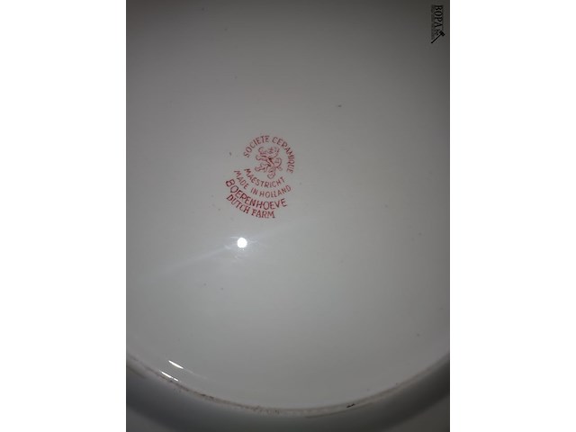 Lot 189 - servies boerenhoeve. 5 stuks - afbeelding 4 van  4