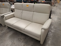 Lot 19 - 3-zit lederen zetel