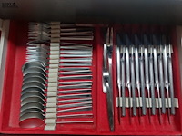 Lot 19 - bestekset in 2 koffers, 5 lades - afbeelding 4 van  7