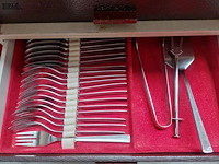 Lot 19 - bestekset in 2 koffers, 5 lades - afbeelding 6 van  7