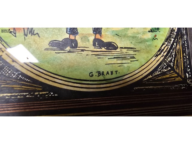 Lot 19 - kader met certificaaat getekend 1920 - afbeelding 3 van  5